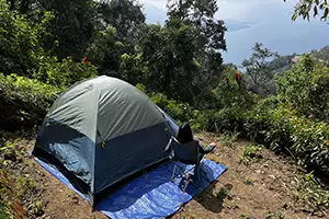 Equipped campsite
